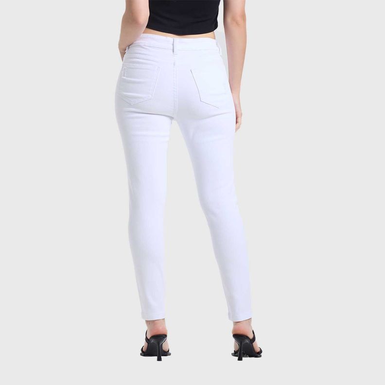 Jeans Mujer Super Skinny Lia Lavado Blanco Fashion's Park-2