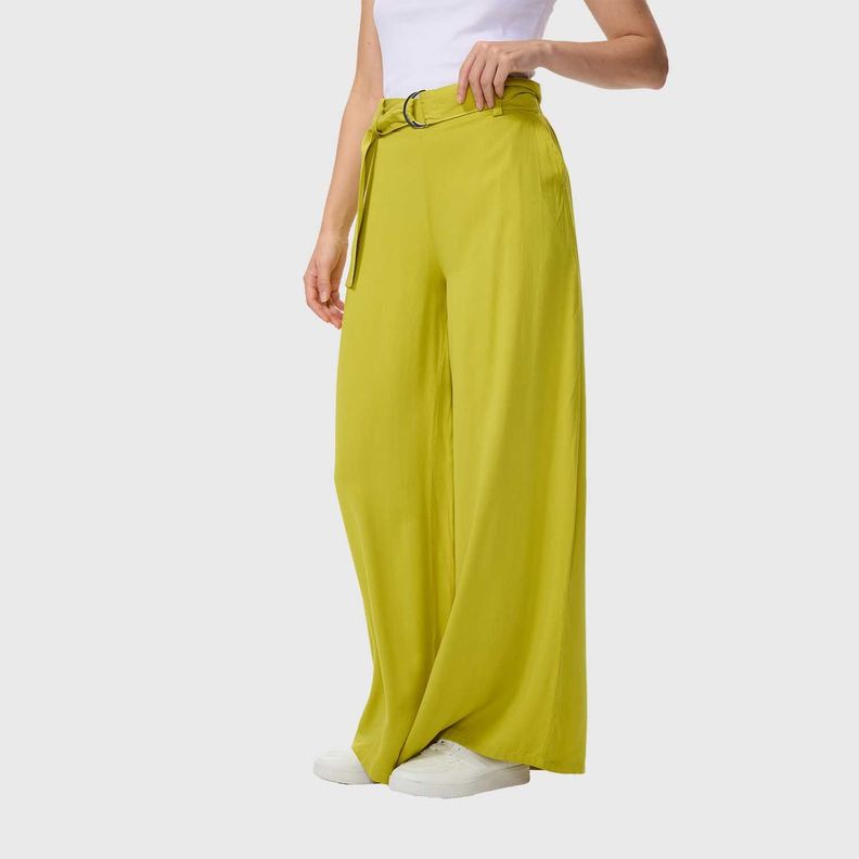 Pantalón Mujer Palazzo Verde Claro Fashions Park-1