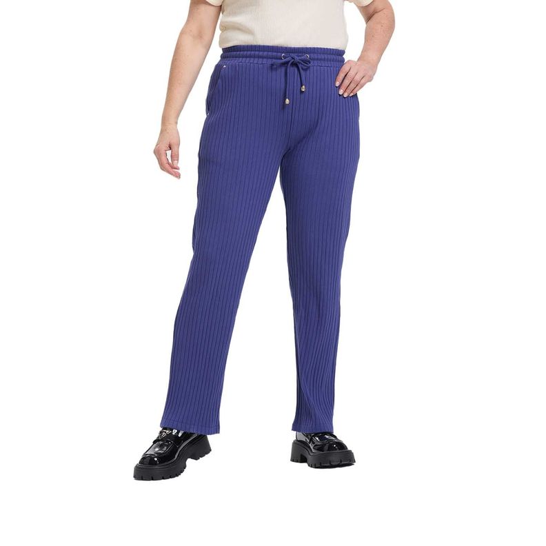 Pantalón Buzo Mujer Con Cordones Azul Fashion's Park-0