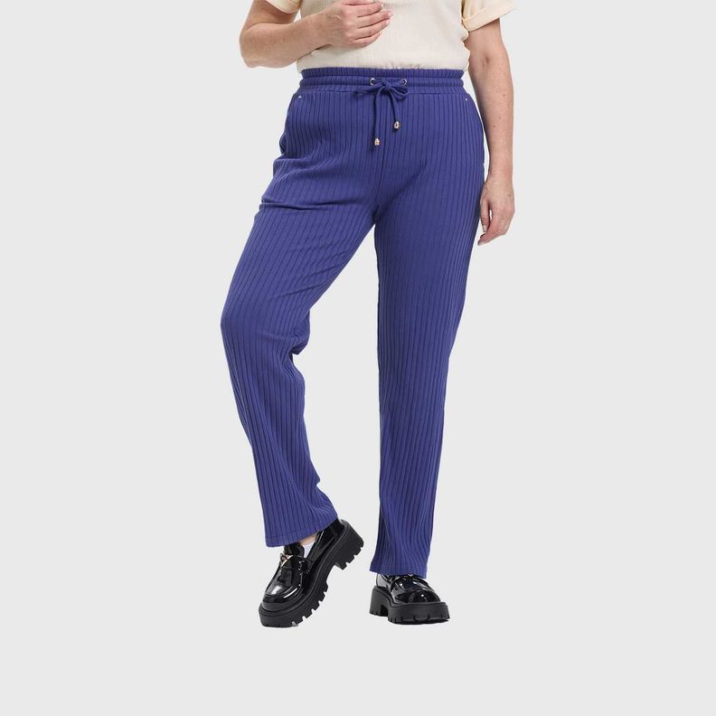 Pantalón Buzo Mujer Con Cordones Azul Fashion's Park-1