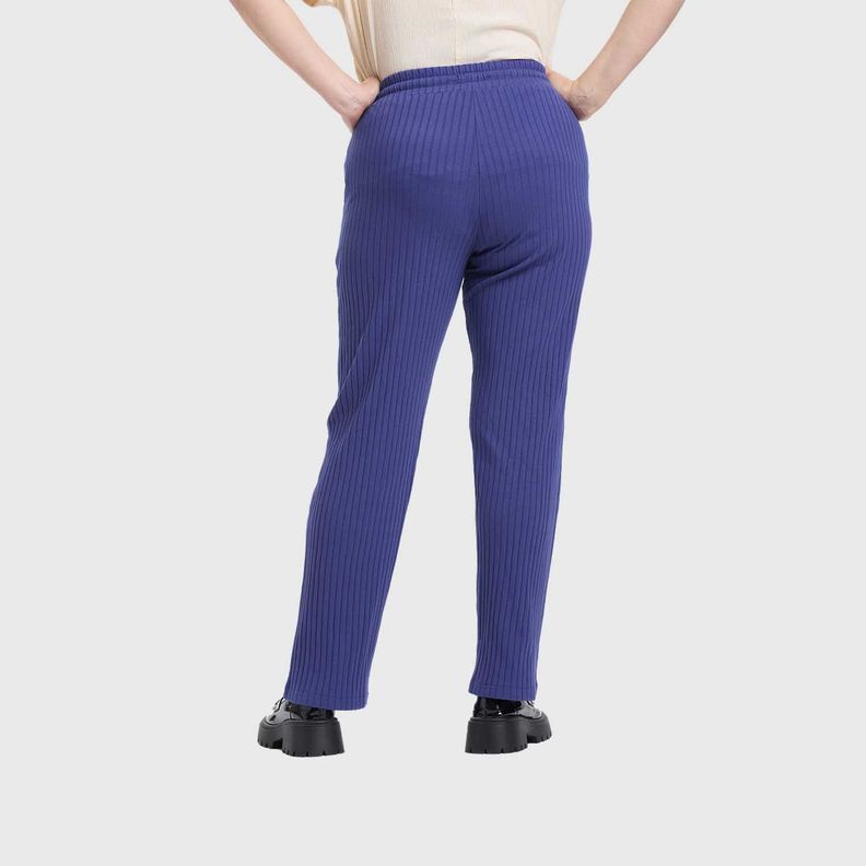 Pantalón Buzo Mujer Con Cordones Azul Fashion's Park-2