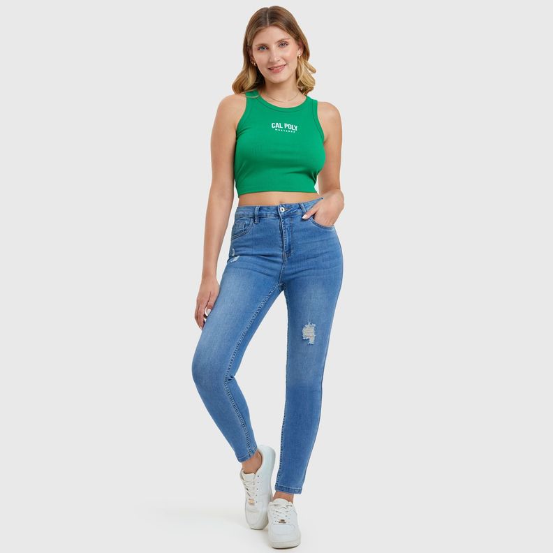 Jeans Super Skinny Lia Azul Claro Mujer-3