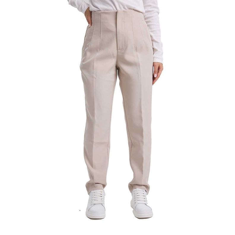Pantalón Mujer Tiro Alto Sastrero Arena Fashion´s Park-0