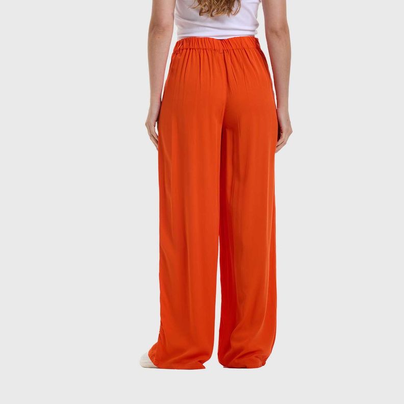 Pantalón Mujer Palazzo Naranjo Oscuro Fashion's Park-2