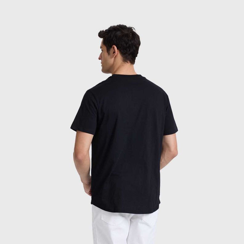 Polera Hombre Long Fit Básica Negro Fashions Park-2