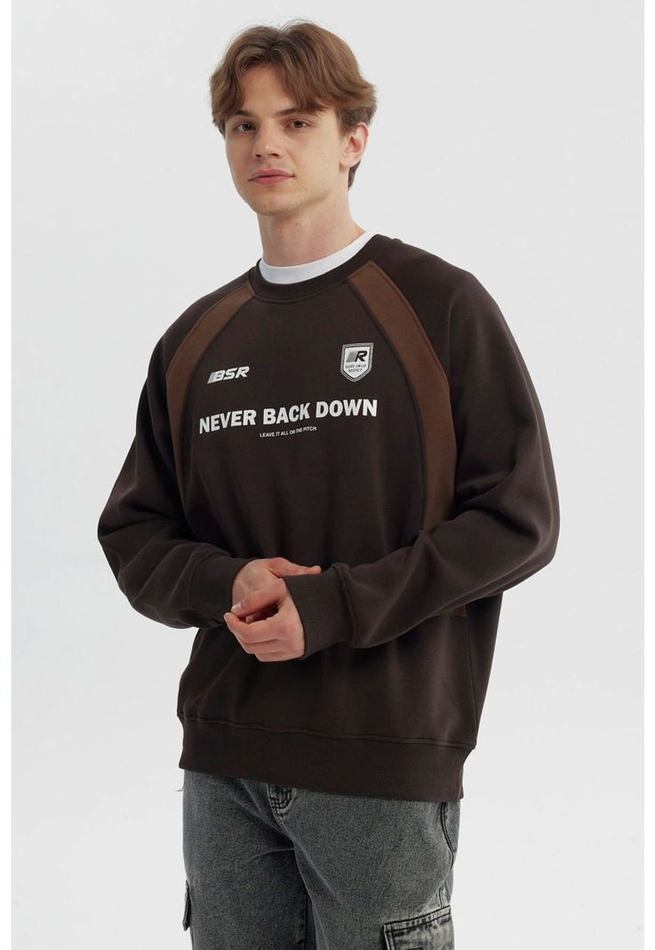 Polerón Hombre Oversize Café - ll