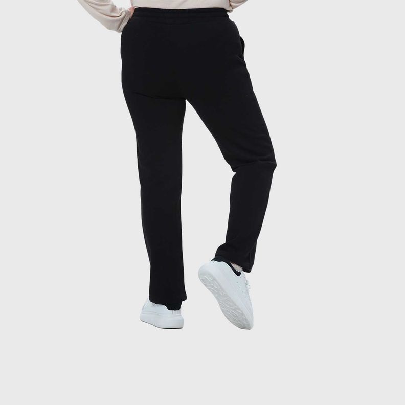 Pantalón Buzo Mujer Con Cordón Y Bolsillo Negro I-2