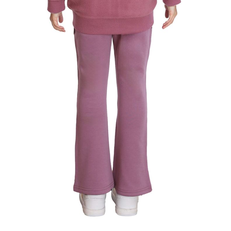 Pantalón Buzo Niña Flare Polar Interior Malva-1