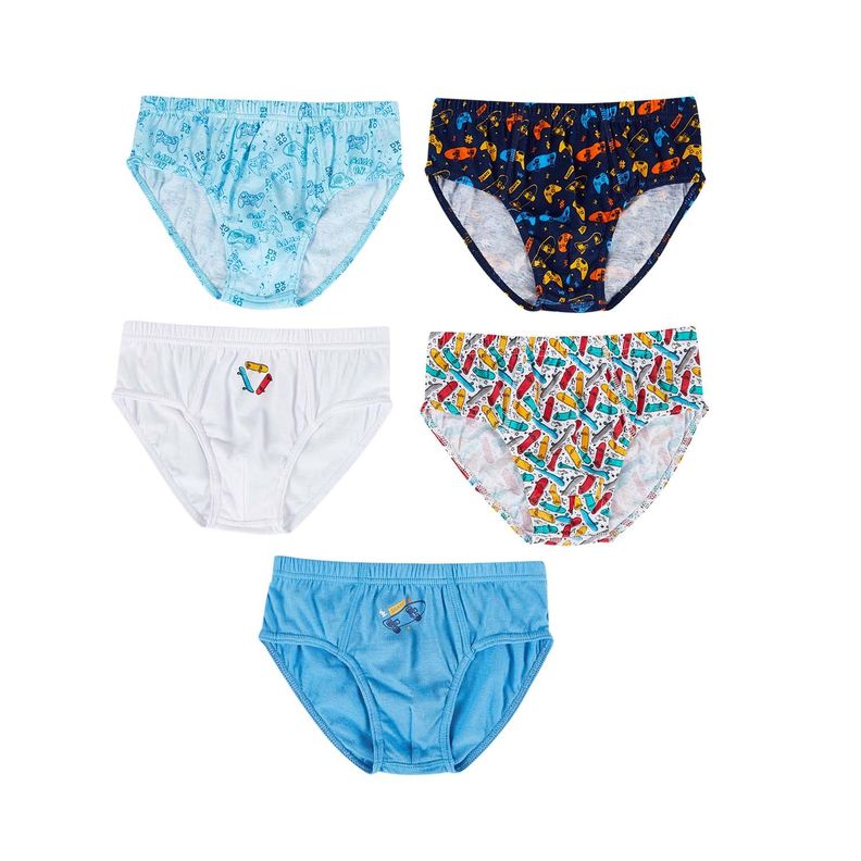 Boxer Niño 5 Pack Azul Fashions Park-0