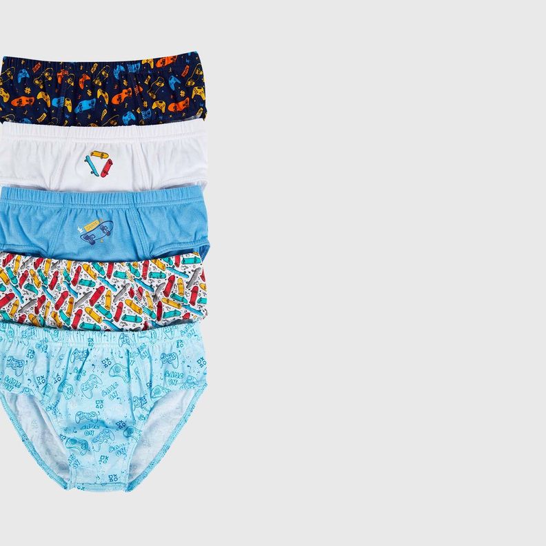 Boxer Niño 5 Pack Azul Fashions Park-1