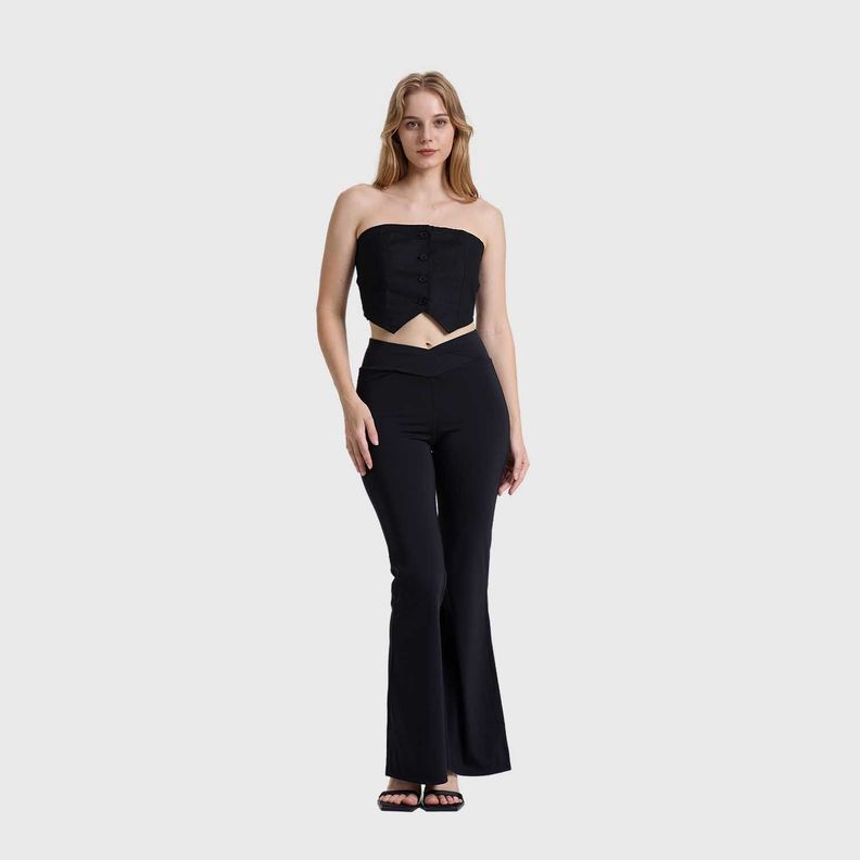 Blazer Mujer Strapless Negro Fashions Park-3