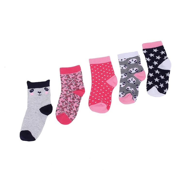 Calcetín Niña Pack5 Full Rapport Fucsia Fashion's Park-0