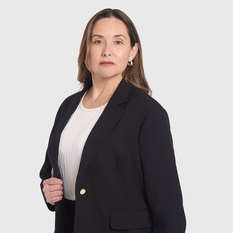 Blazer Mujer Manga Recogida Negro Fashion´s Park-1