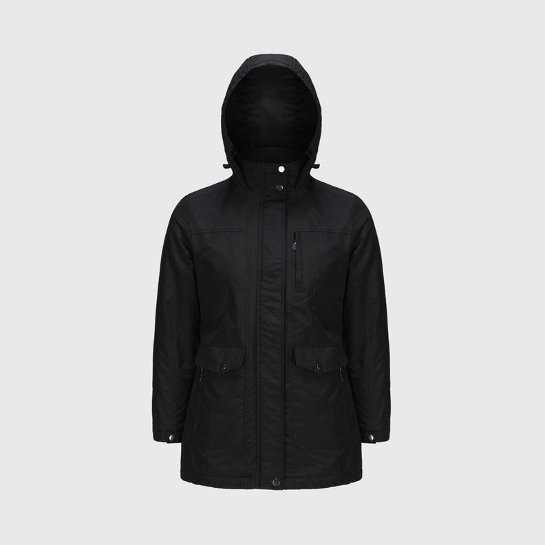 Parka Mujer Impermeable Negro Fashion´s Park-1