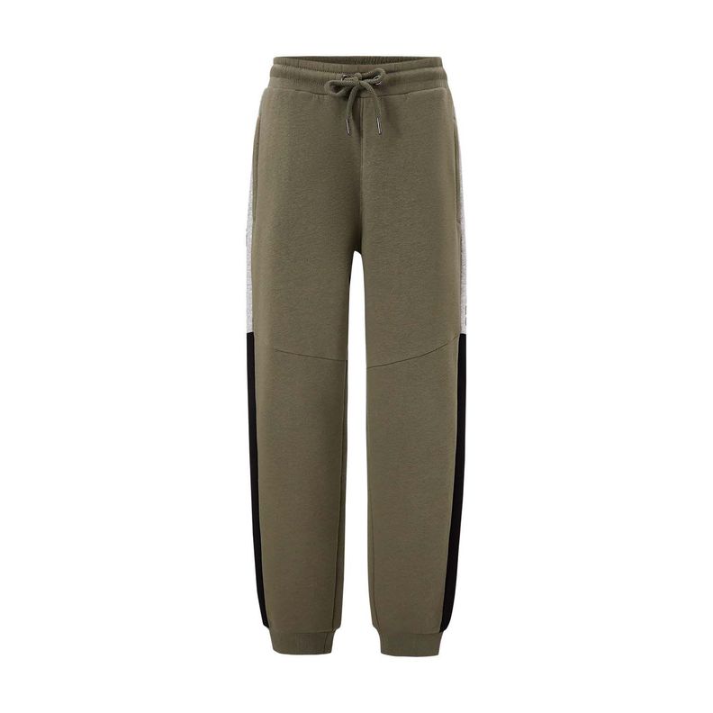 Pantalón Niño Buzo Cortes Verde Militar Fashion's Park-0