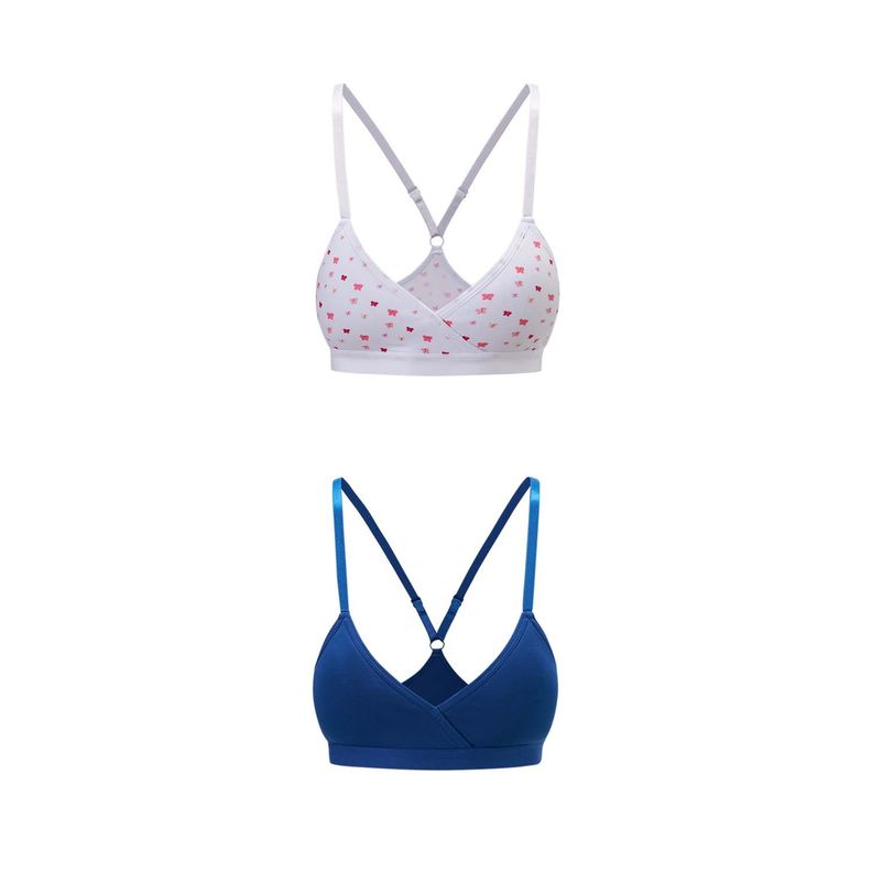 Sostén Mujer Bipack Liso Print Blanco Fashion's Park-0