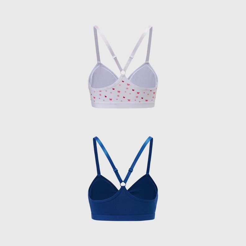 Sostén Mujer Bipack Liso Print Blanco Fashion's Park-1