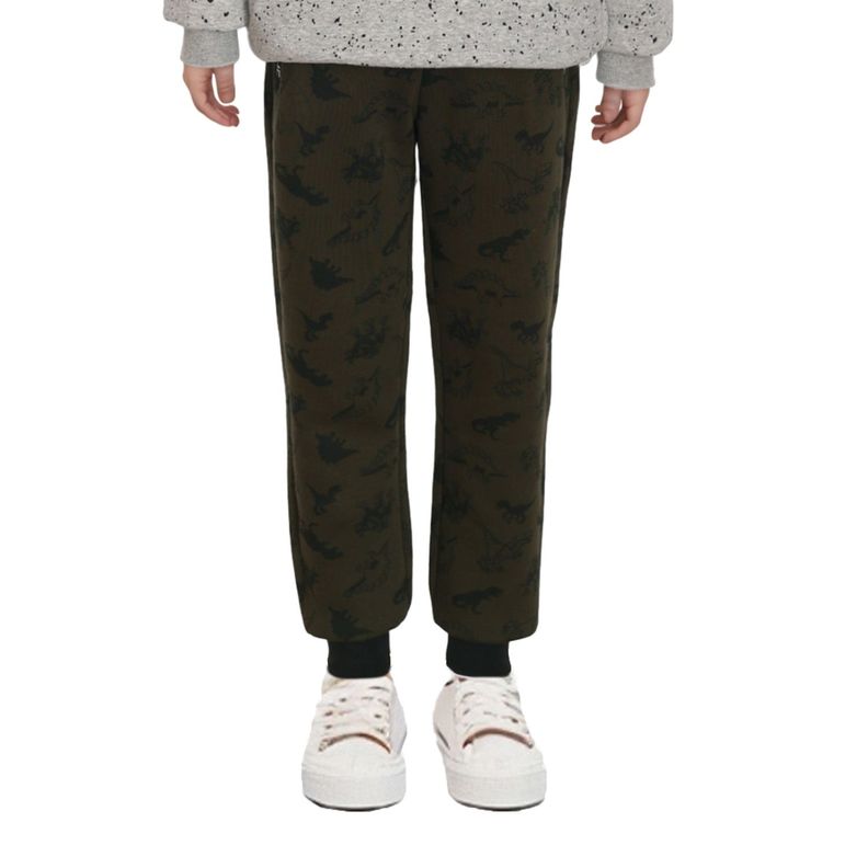Pantalón Buzo Niño Jogger Full Print Verde-0