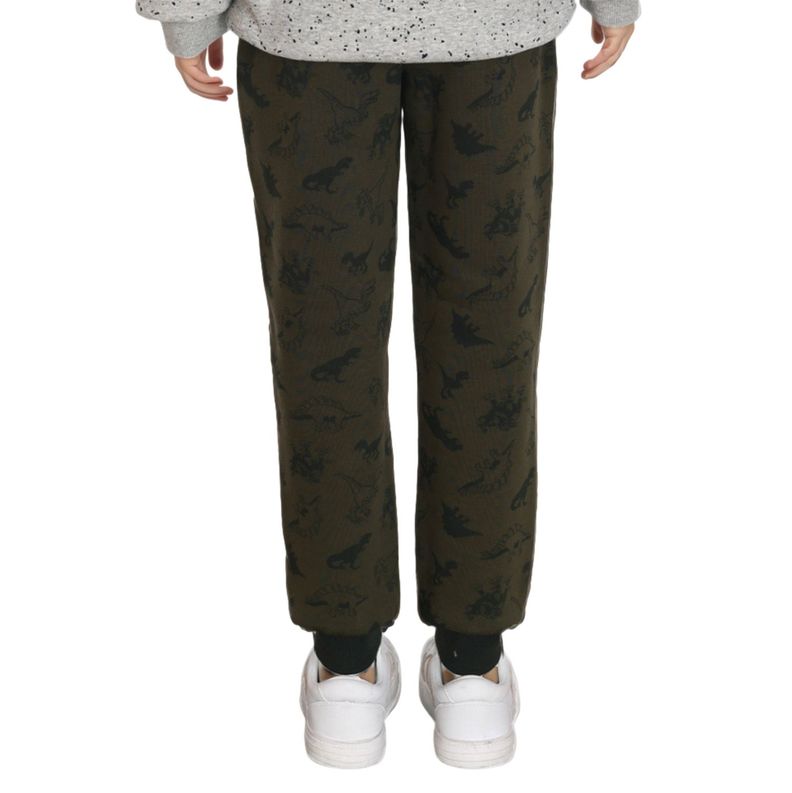 Pantalón Buzo Niño Jogger Full Print Verde-1