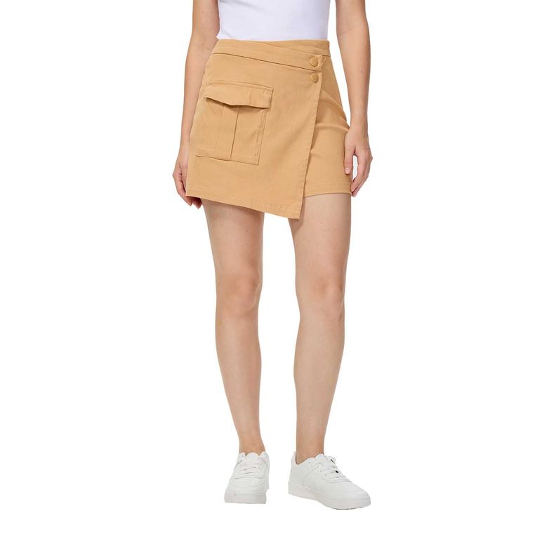 Short Mujer Estilo Falda Camel Fashion's Park-0