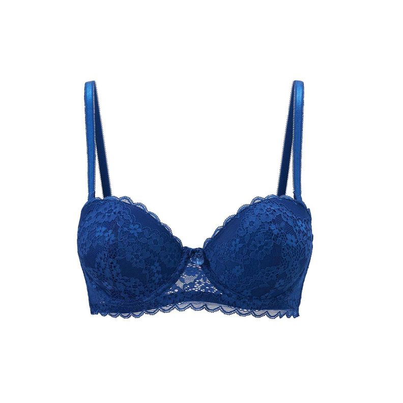 Sostén Mujer Strapless Encaje Azul Fashion's Park-0