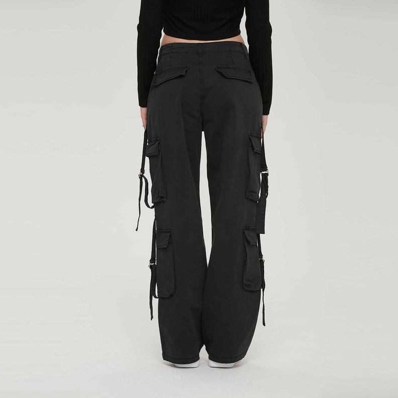 Pantalón Mujer Full Cargo Negro Fashion´s Park-2