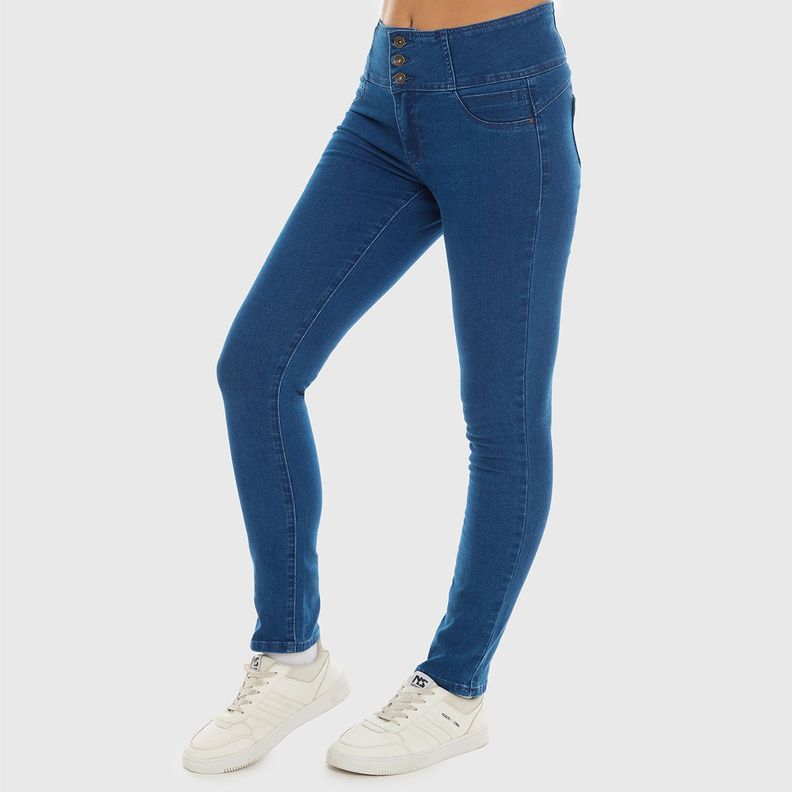 Jeans Mujer Castilla Skinny Azul Fashion's Park-1