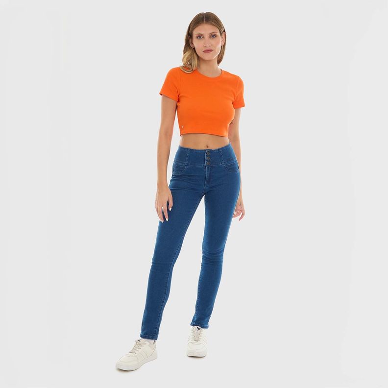 Jeans Mujer Castilla Skinny Azul Fashion's Park-3