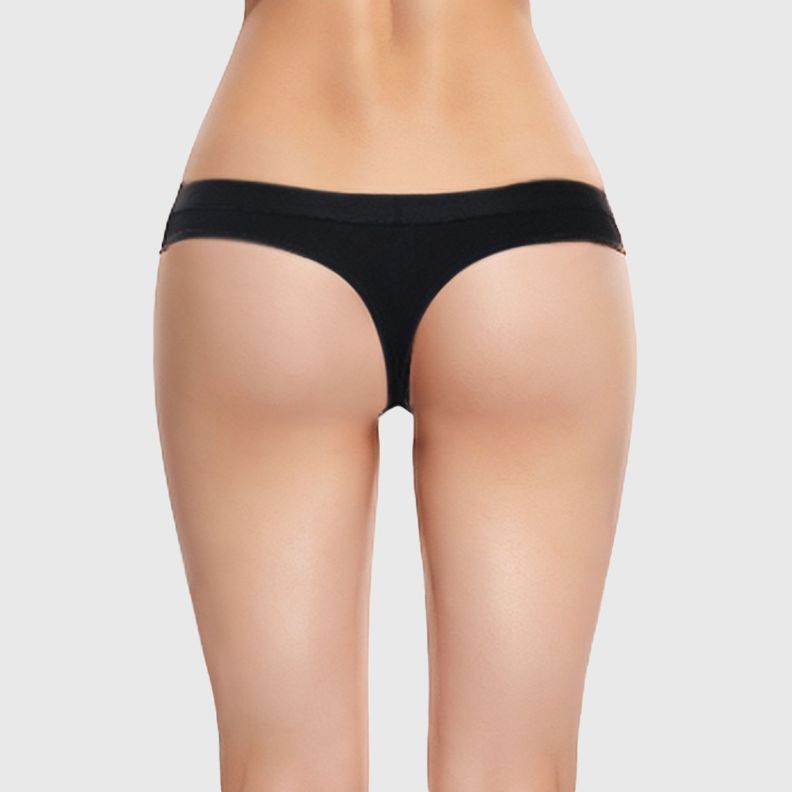 Calzón Mujer Deportivo Colaless Liso Negro-1
