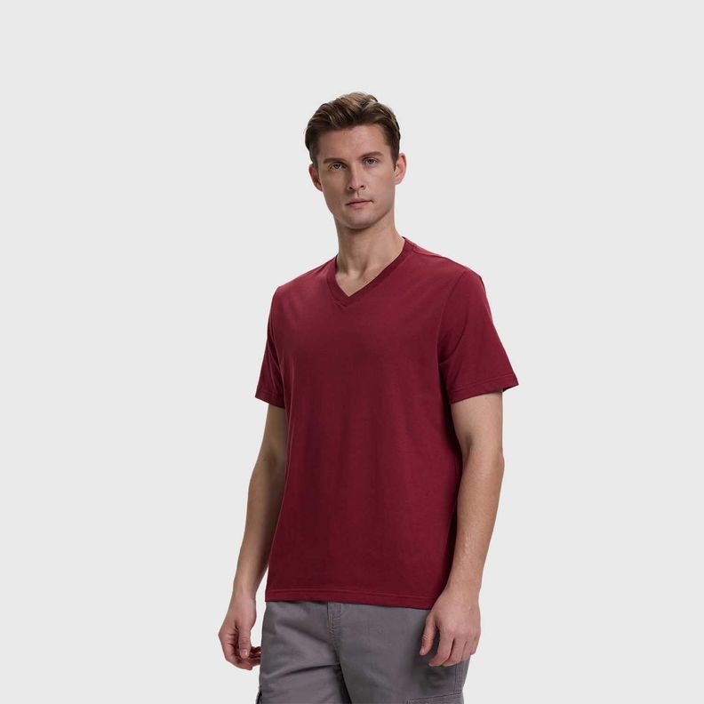 Polera Hombre Casual Básica Burdeo Fashion's Park-1