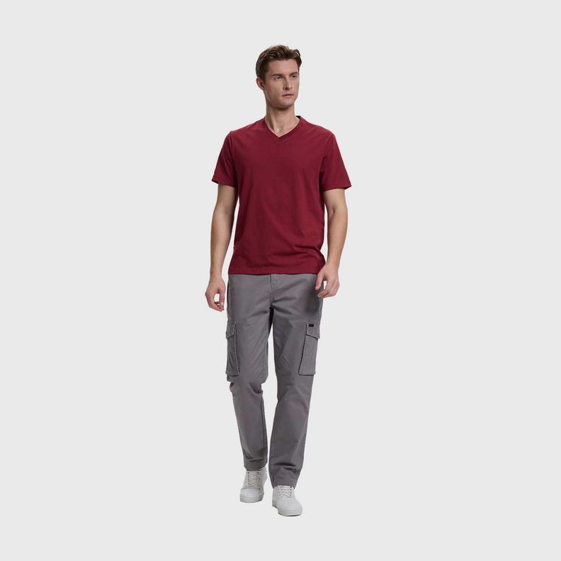 Polera Hombre Casual Básica Burdeo Fashion's Park-3