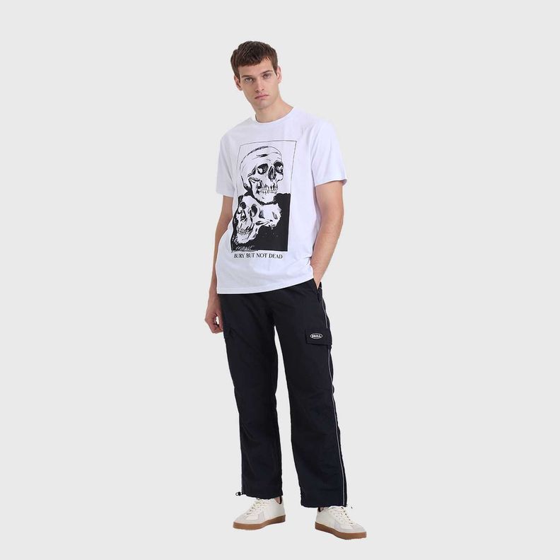 Polera Hombre Skull Print Blanco Fashion's Park-3