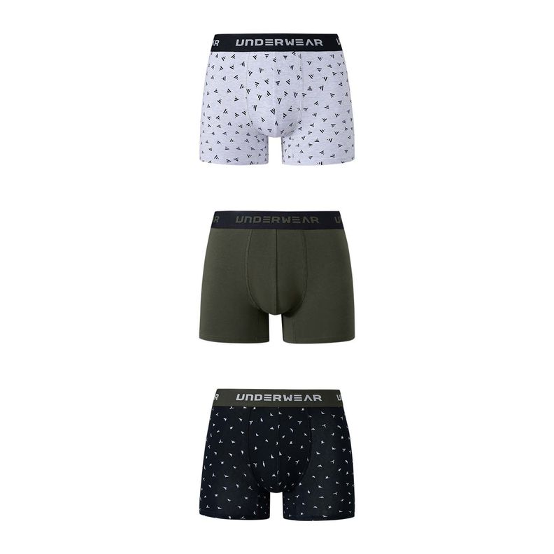 Boxer Hombre Tripack Liso Verde Fashion's Park-0