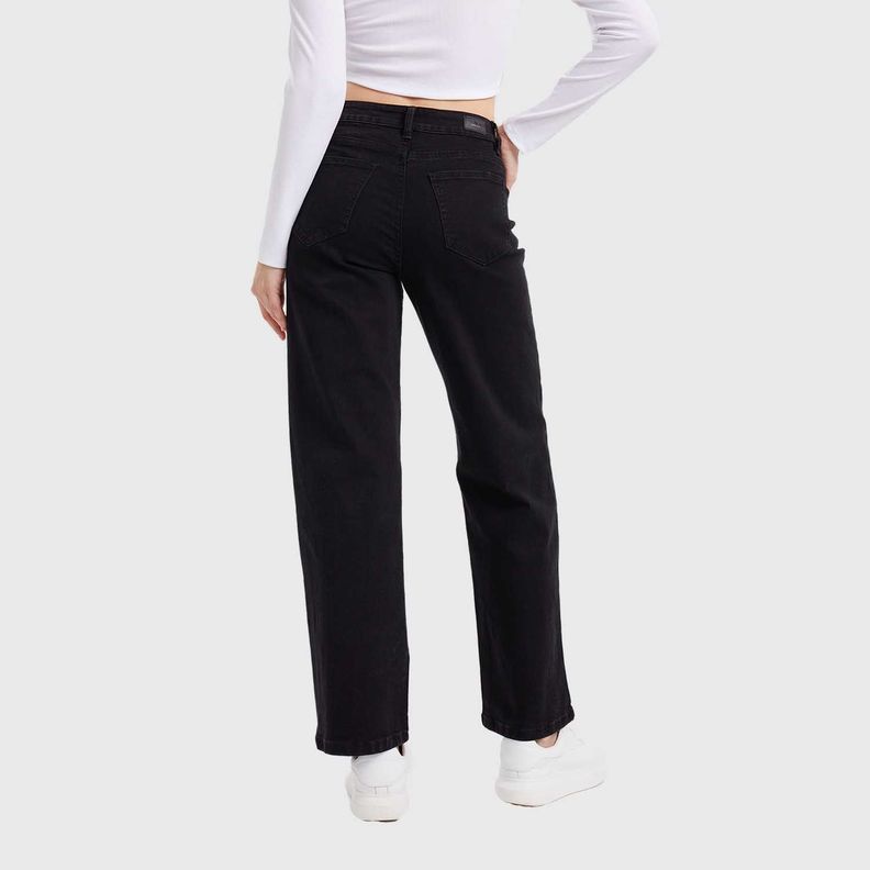 Jeans Mujer Wide Leg Sofía Negro-2