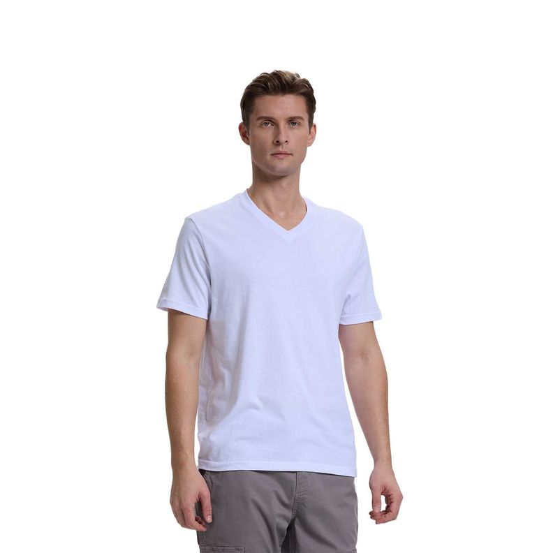 Polera Hombre Casual Básica Blanco Fashion's Park-0