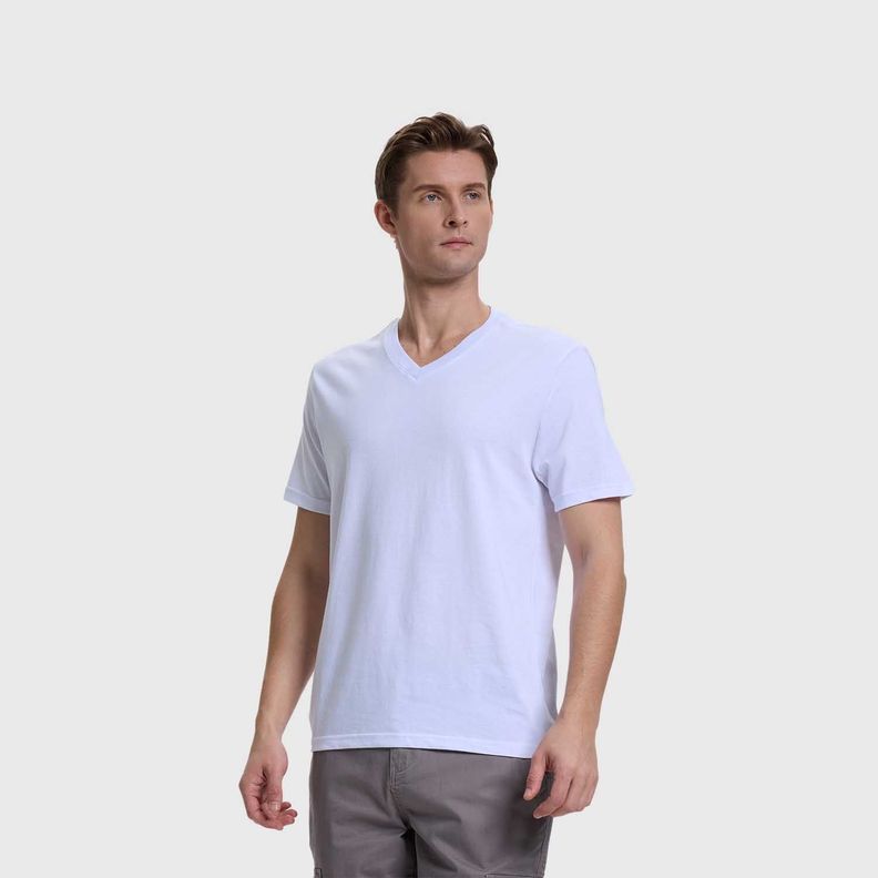 Polera Hombre Casual Básica Blanco Fashion's Park-1