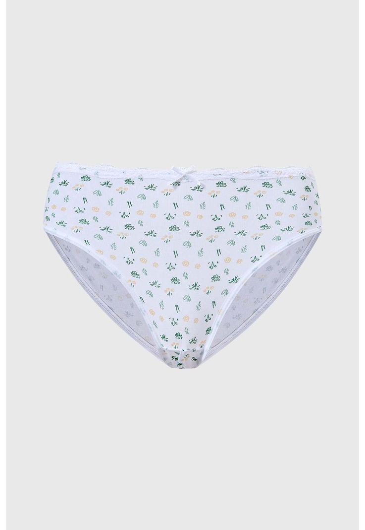 Calzón Niña Pantaleta Teens Detalle Cinta Blanco