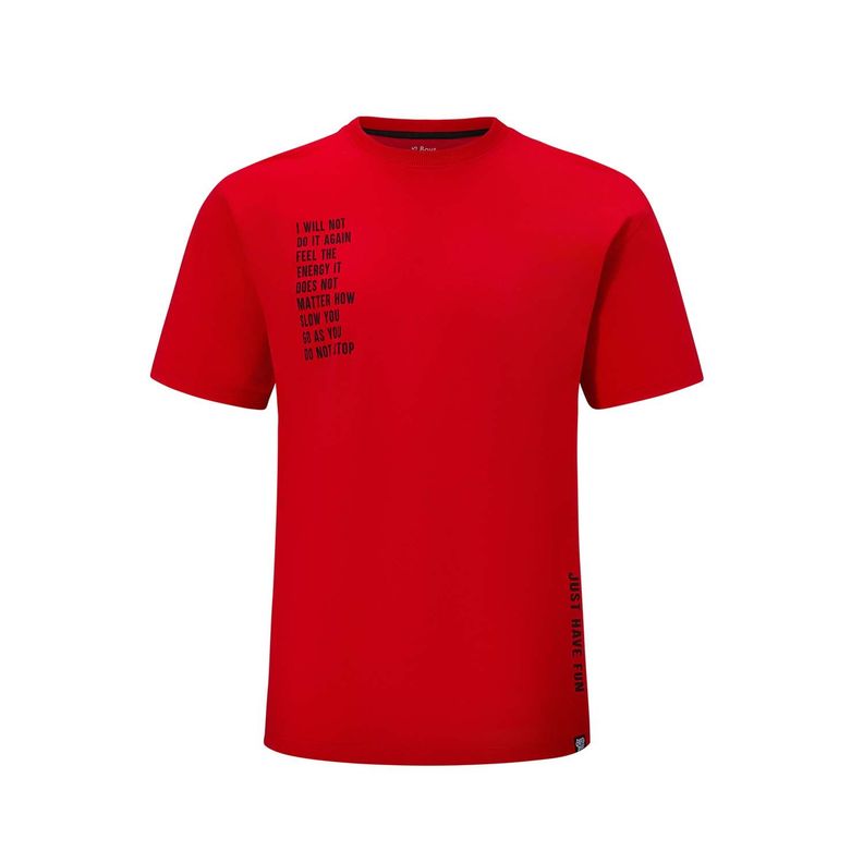 Polera Niño Oversize Letras Rojo Fashions Park-0