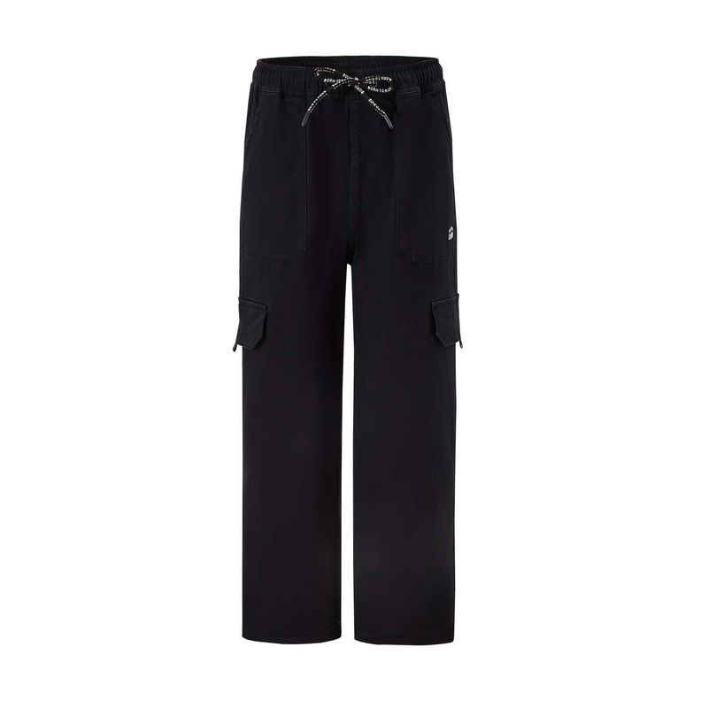 Pantalón Niño Gabardina Tipo Cargo Negro Fashion's Park-0
