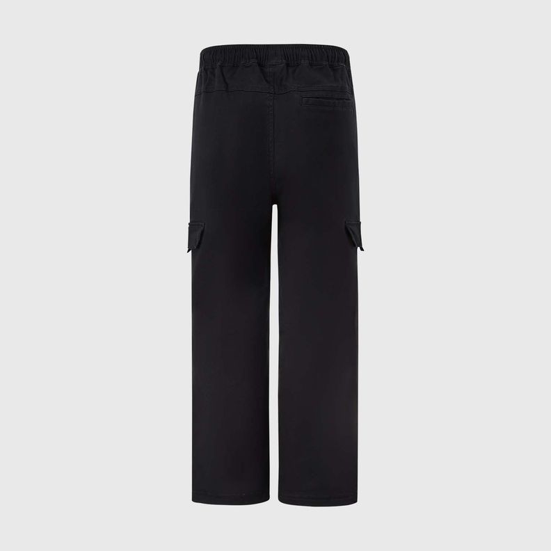 Pantalón Niño Gabardina Tipo Cargo Negro Fashion's Park-1