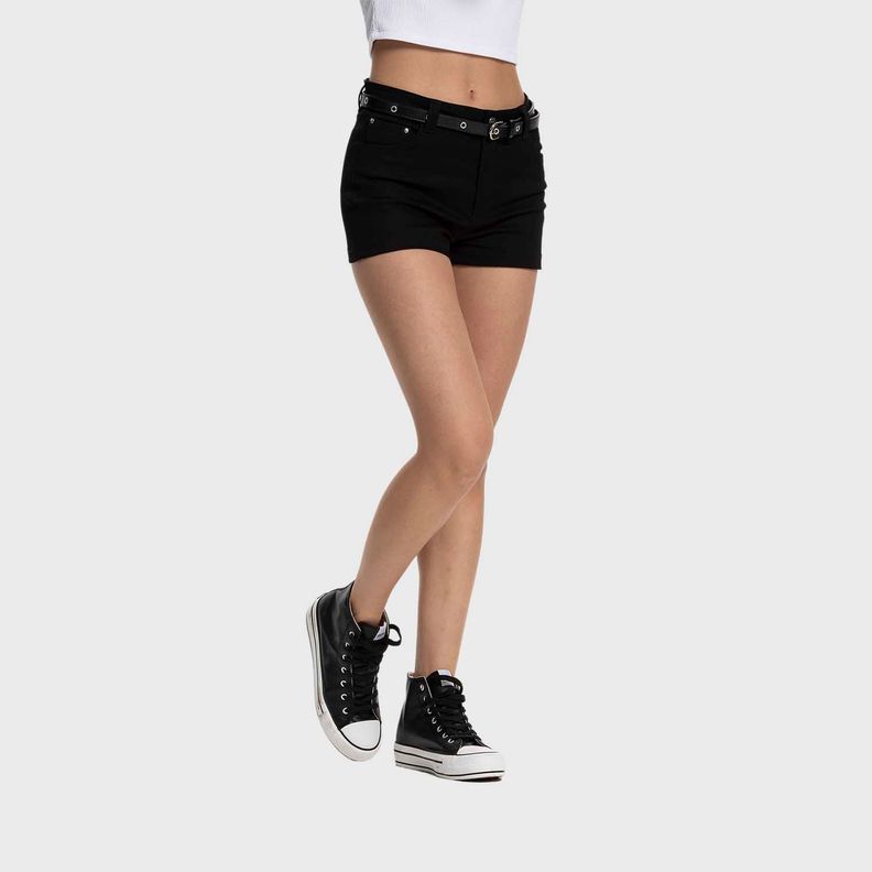 Short Mujer Cinturón Negro Fashion's Park-1