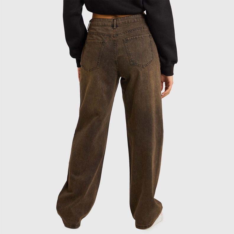Jeans Mujer Baggy Holgado Negro Fashion's Park-2