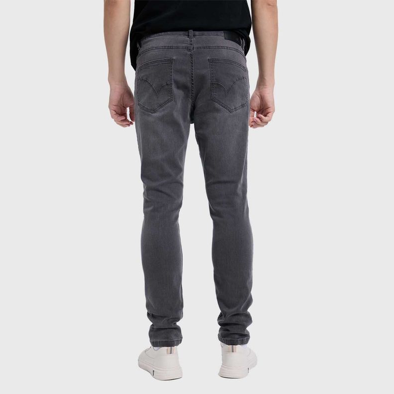 Jeans Hombre Skinny 101 Gris Oscuro Fashion's Park-2