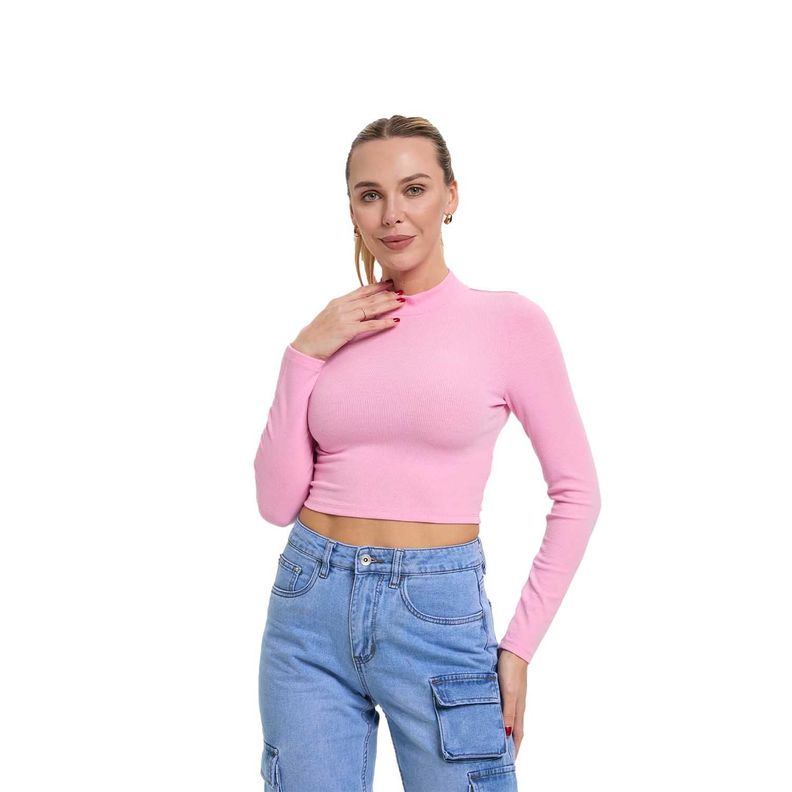 Polera Mujer Beatle Rosado-0