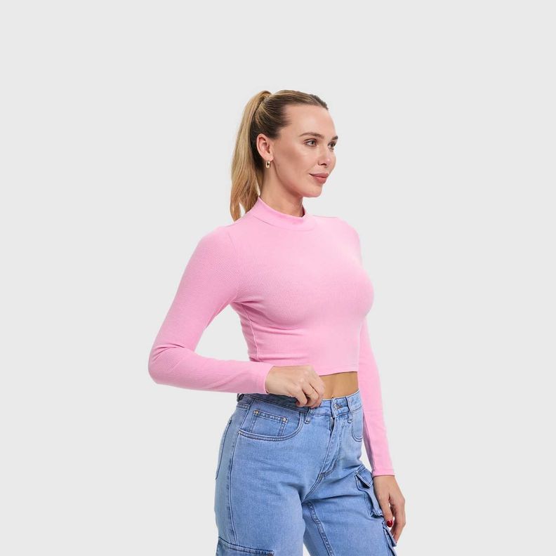 Polera Mujer Beatle Rosado-1