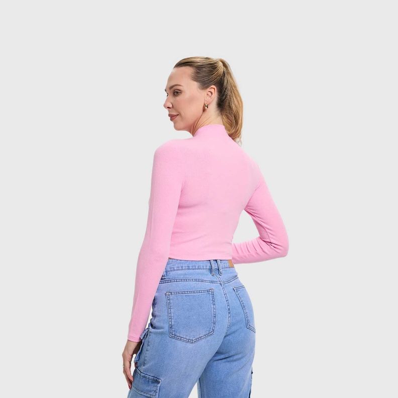 Polera Mujer Beatle Rosado-2