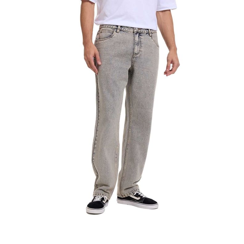 Jeans Hombre Slim Retro Wash Gris Fashion's Park-0