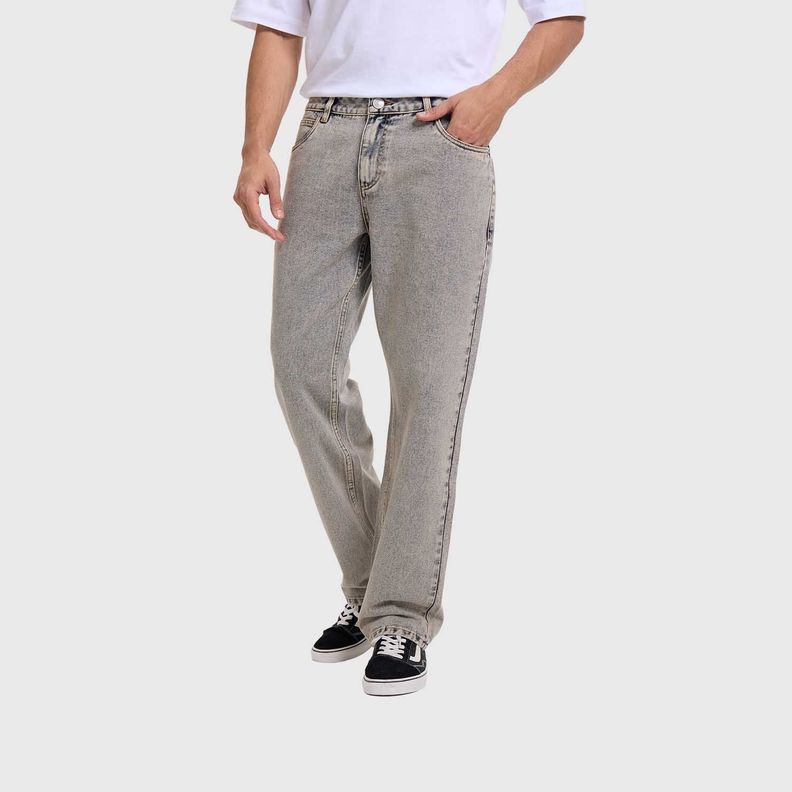 Jeans Hombre Slim Retro Wash Gris Fashion's Park-1