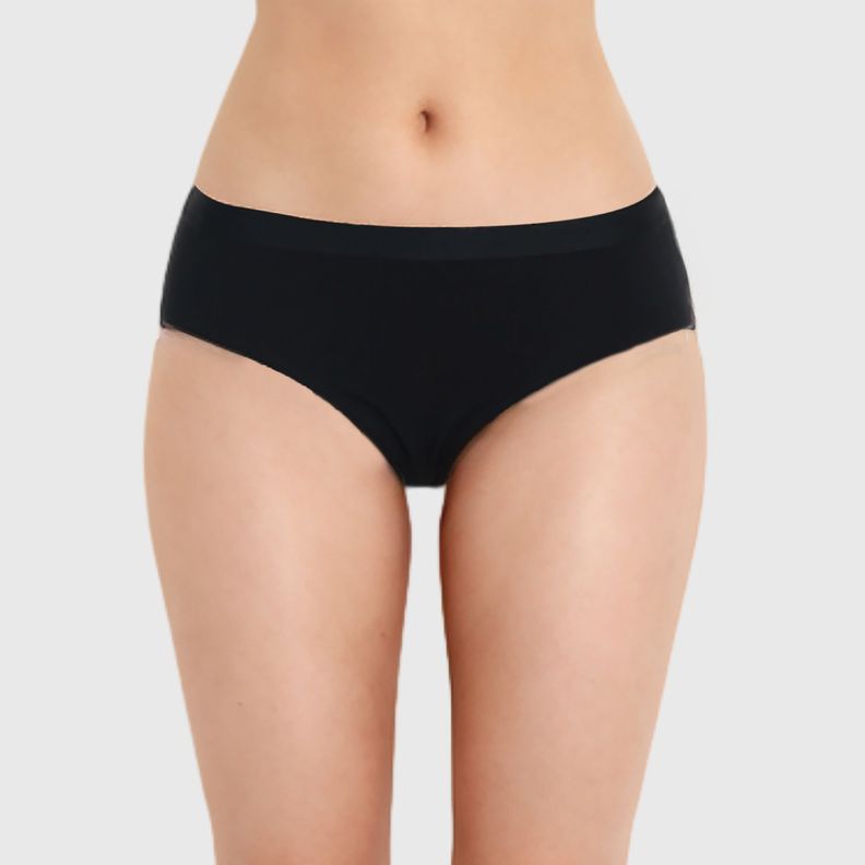 Calzón Mujer Bikini Sin Costura Flap Negro-0