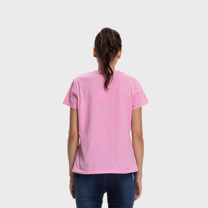 Polera Mujer Básica Print Rosa Fashion's Park-2